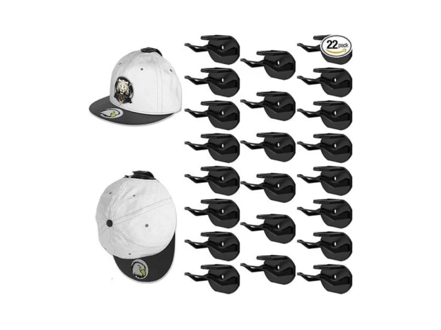 22 Pack Adhesive Hat Hooks For Wall Super Strong… Code