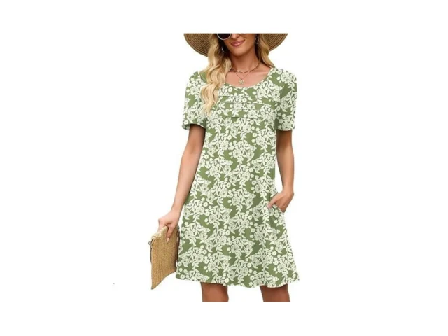 Heymoments Women Short Sleeve Dress Floral Print… Code