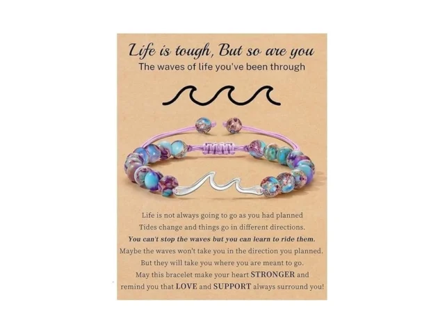 Inspirational Gifts For Women Wave Bracelets For… Code