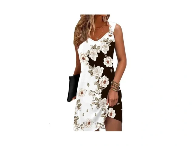 Vintage Floral Printed Summer A-line Elegant… Code