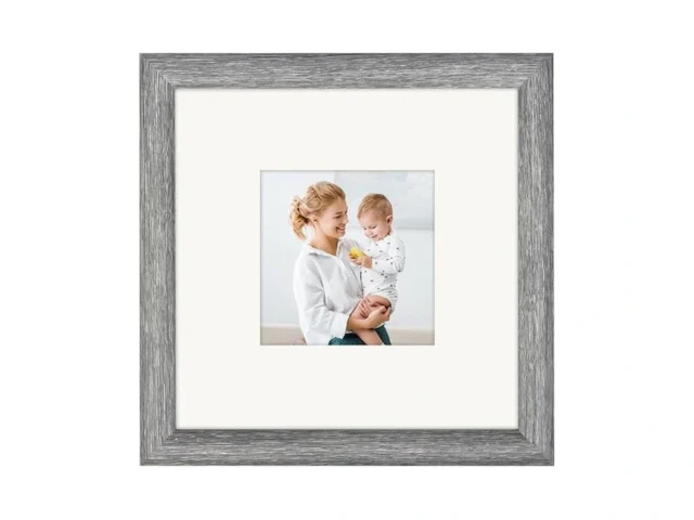 Aevete Picture Frame 8×8 Gray Photo Frames Rustic… Code