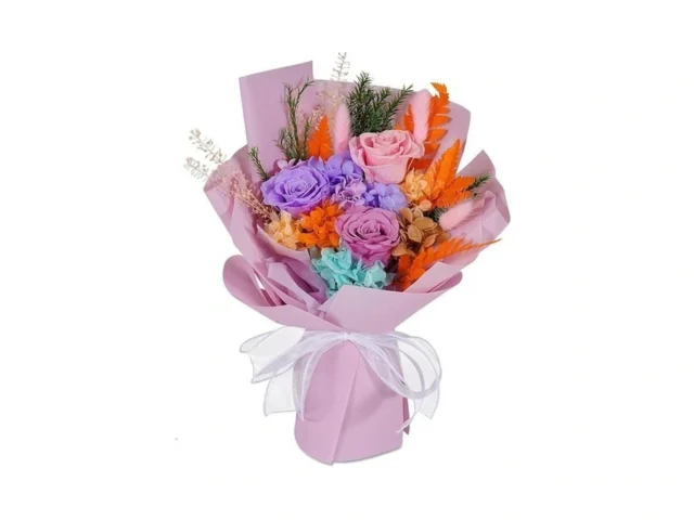 Loveliome Preserved Real Roses Bouquet – Mixed… Code