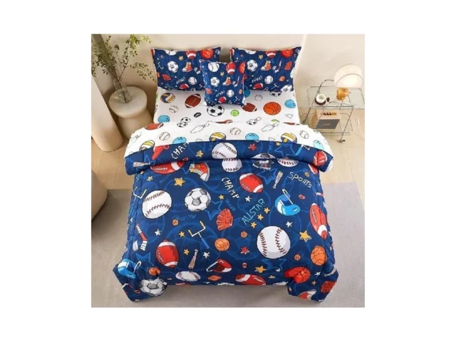 Askotu 6 Pcs Sports Bedding Set For Boys Twin… Code