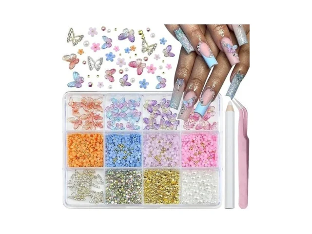 Semata Spring Summer Flower Nail Art Charms… Code