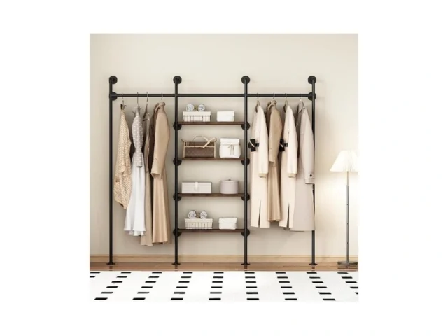 Kailnkiss Industrial Pipe Clothes Rack Wall Mounted…