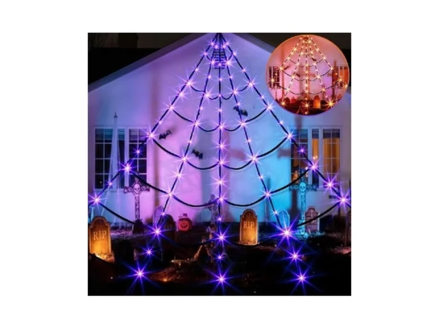 Eambrite Giant Spider Web Lights Halloween… Coupon