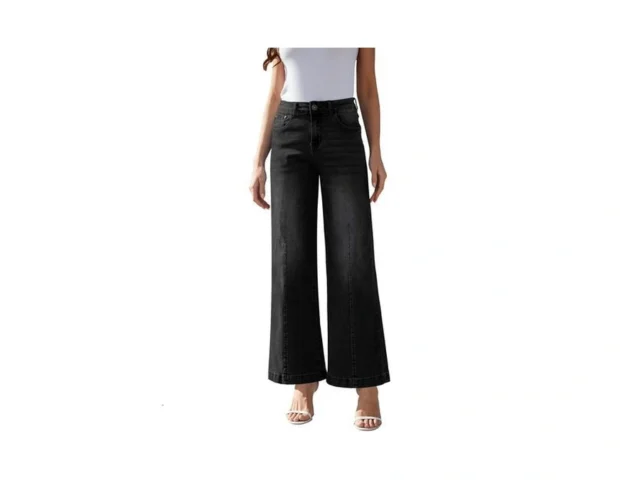 Yewfirm Wide Leg Jeans Woman Black Jeans Stretch… Code