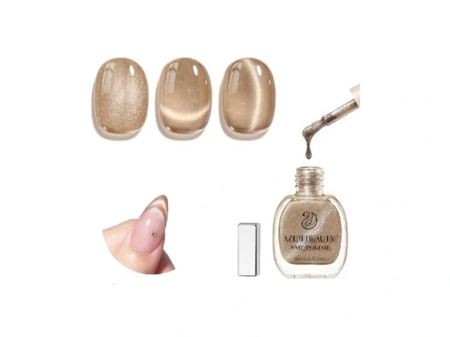 Azurebeauty Cat Eye Nail Polish Quick Dry Nude… Code
