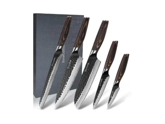 Diamosteel Knife Set – 5 Pieces Knives Set For… Coupon