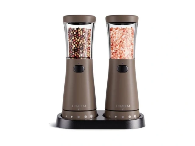 Electric Salt And Pepper Grinder Set With Storage… Code