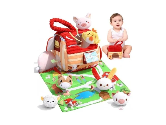 Kenvc Baby Toys For 6-12 Months Barn Stuffed Farm… Code