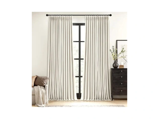 Miulee Natural Pinch Pleated 100 Blackout Linen… Coupon