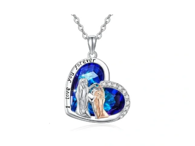 Tughra 925 Sterling Silver Blue Heart Crystal… Coupon
