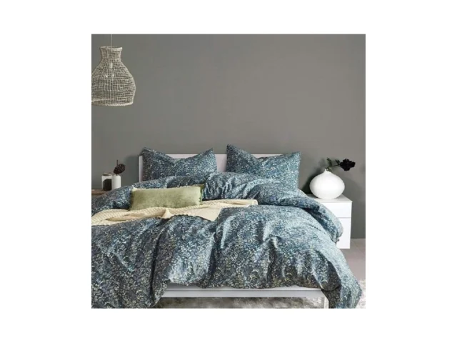 Mixinni Twin Xl Blue Botanical Floral Comforter Set…