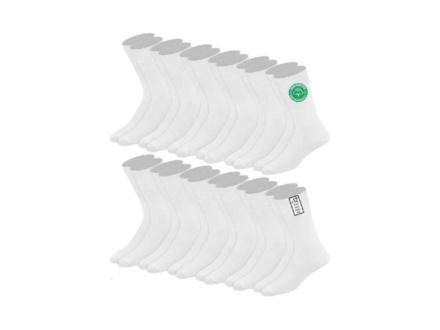 Soxco Men S Crew Socks Us 9-12 White Pack Of 12 Pairs Coupon