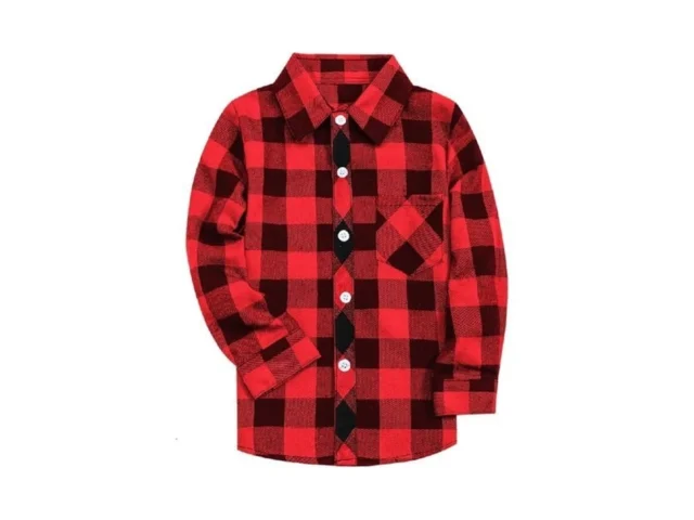 Sangtree Boys And Mens Flannel Plaid Long Sleeve… Coupon