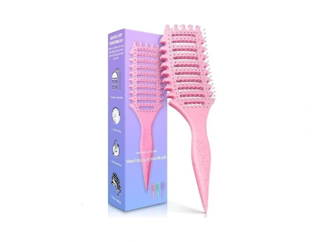 Curly Hair Brush For Women Men 4-in-1 Curl Defining… Code