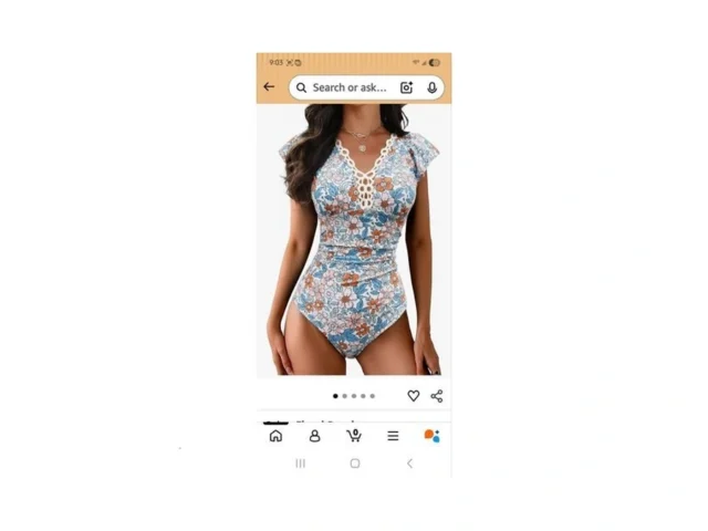Cicibird Women One Piece Swimsuit Lace Crochet V… Code