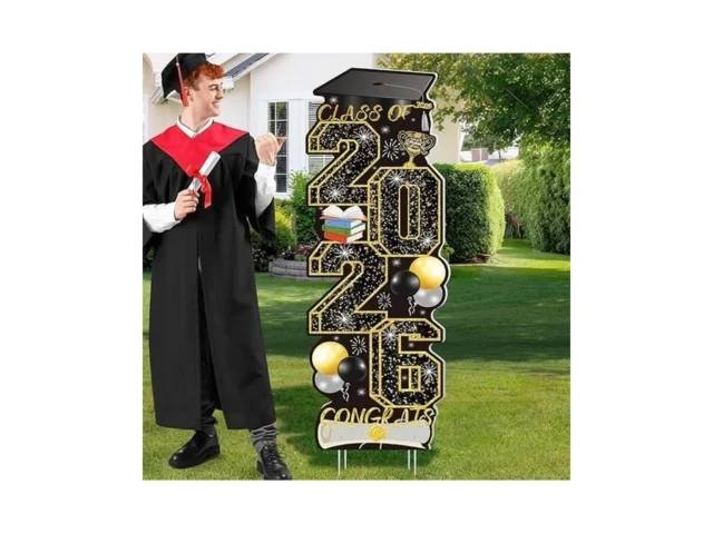 4 Pcs Graduation Yard Signs Class Of 2026 Large… Code