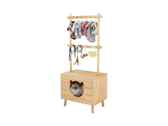 Cat House Side Table Dog Closet Wooden Pet House… Code