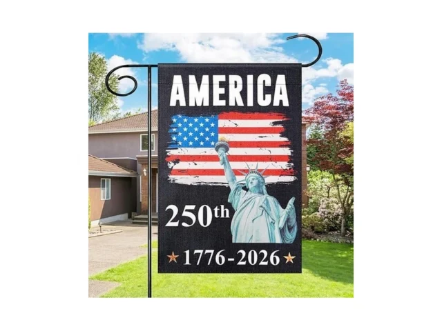 250th Anniversary American Flag – 12×18 Inch Double… Code