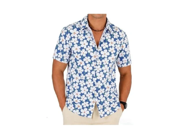 Tixmie Mens Cotton Hawaiian Shirt – Casual Short… Code