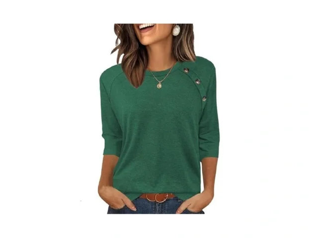 Bakoliza Summer Clothes For Women 3 4 Length Sleeve… Code