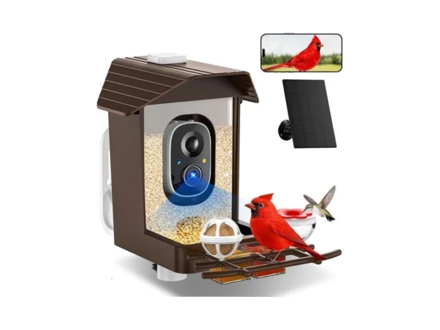 Bird Feeder With Camera Solar Powered Smart Bird… Code