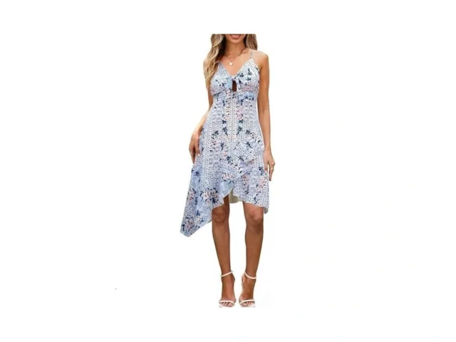 Ecowish Polka Dot Women Summer Dress Midi A Line… Code