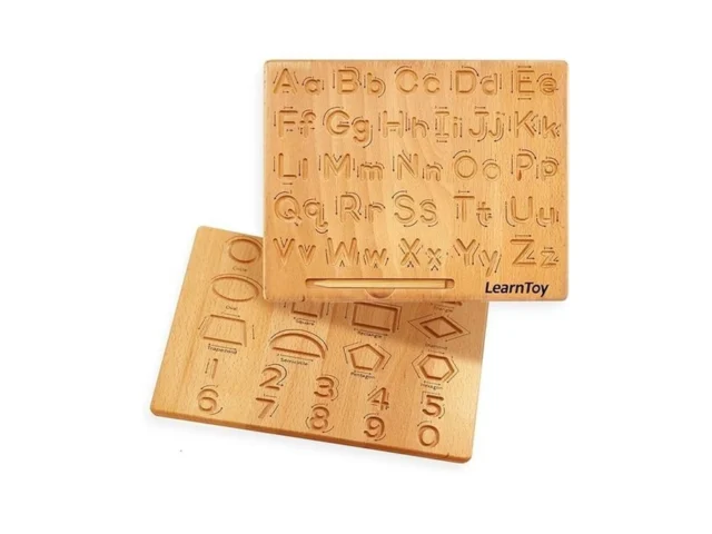 Learntoy Montessori Wooden Alphabet Tracing Board -… Code