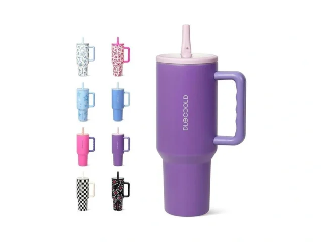 Dloccold 40 Oz Tumbler With Handle Flip Straw Car… Code