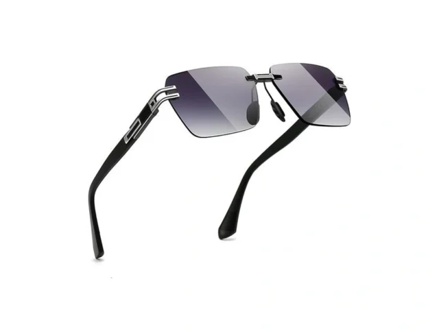 Sungait Rimless Rectangle Sunglasses Square… Code