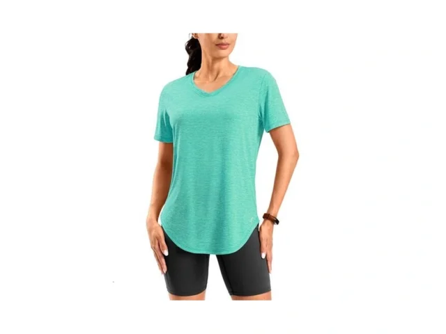 Viodia Womens Workout Tops Full Back Coverage… Code
