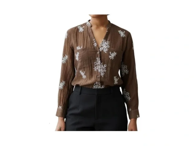 Women S Long Sleeve Roll Up V Neck Button Down… Code