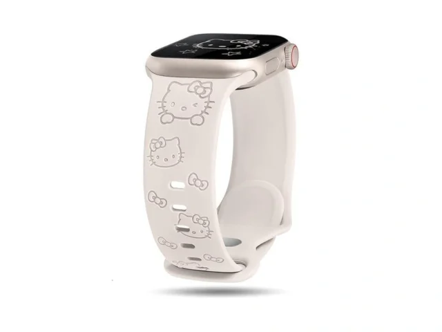 Girovo Cute Cat Engraved Band Compatible With Apple… Code