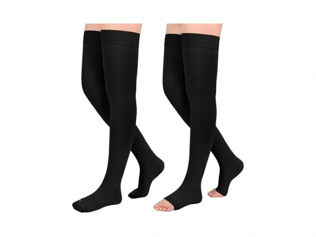 2pairs Ktinnead 20-30mmhg Thigh High Compression… Code
