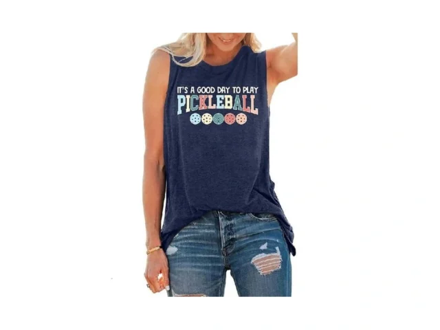 Lhbnk Pickleball Tank Tops Women Pickleball Graphic… Code