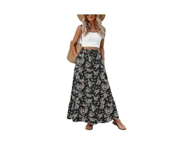 Heymoments Maxi Skirts For Women Floral Print… Code