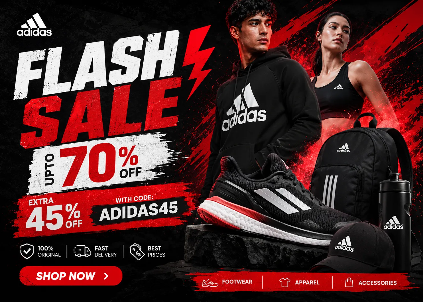ADIDAS FLASH SALE