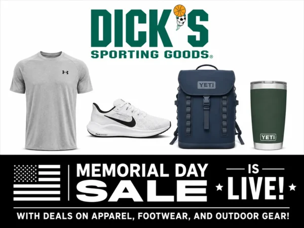 DICK'S Sporting Goods Memorial Day Sale is live with deals on apparel, footwear, and outdoor gear!