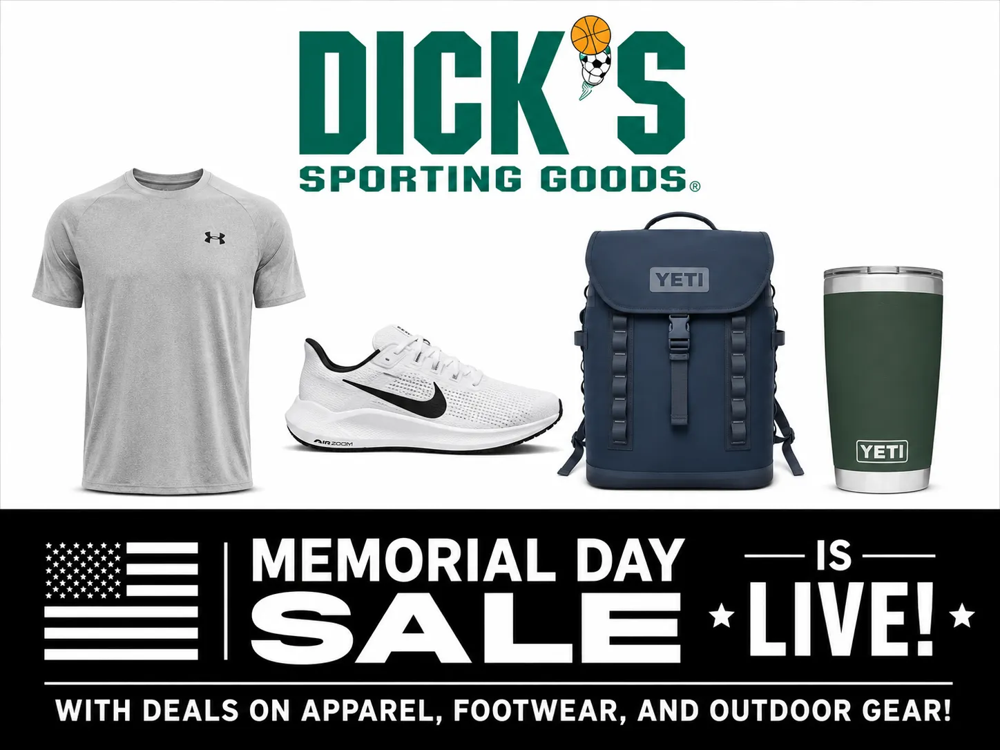 DICK'S Sporting Goods Memorial Day Sale is live with deals on apparel, footwear, and outdoor gear!