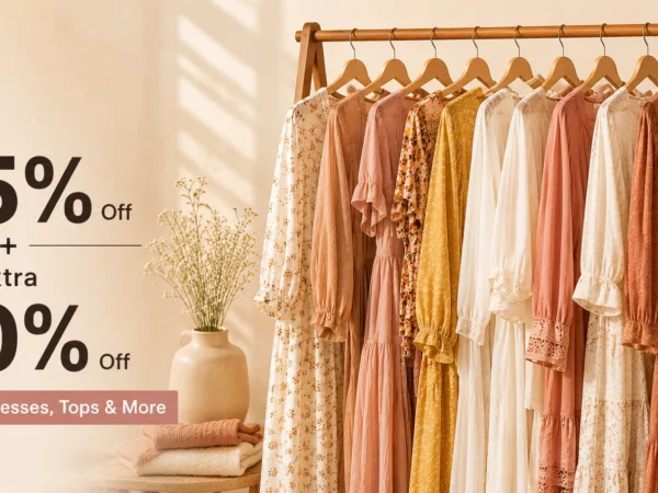 ENTRO 45% OFF + EXTRA 30% OFF ON WOMEN'S DRESSES, TOPS AND MORE