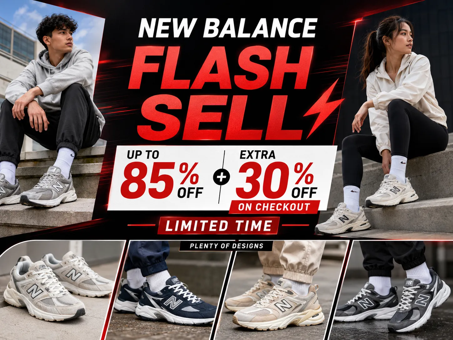 NEW BALANCE FLASH SALE UPTO 85% OFF + EXTRA 30 % ON CHECKOUT
