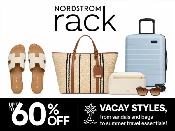 Nordstrom Rack Up to 60% off vacay styles, from sandals and bags to summer travel essentials!