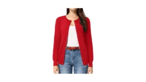 Grace Karin Red Cardigan For Women Open Front Knit… Code
