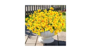 Icx 10pc Artificial Pansy Flowers For Outdoors Silk… Code