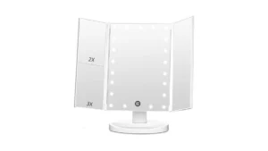 Fascinate Trifold Vanity Mirror With Lights Lighted… Code