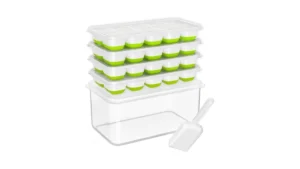 Doqaus Ice Cube Tray With Lid And Bin – 4 Pack… Code