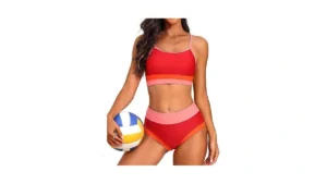 Charmo High Waisted Sporty Two Piece Swimsuit For… Code