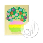 Amazon code: Diy Vase Pre Drawn Canvas Painting Kit 3